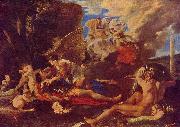 Nicolas Poussin Rinaldo und Armida oil painting reproduction
